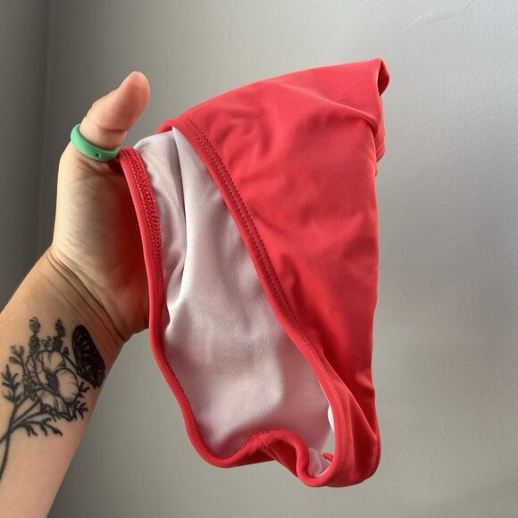 Venus Womens 12 Tankini Bikini Set Flowy Pink Coral Ruffle Y2K Summer Beach - Picture 10 of 10